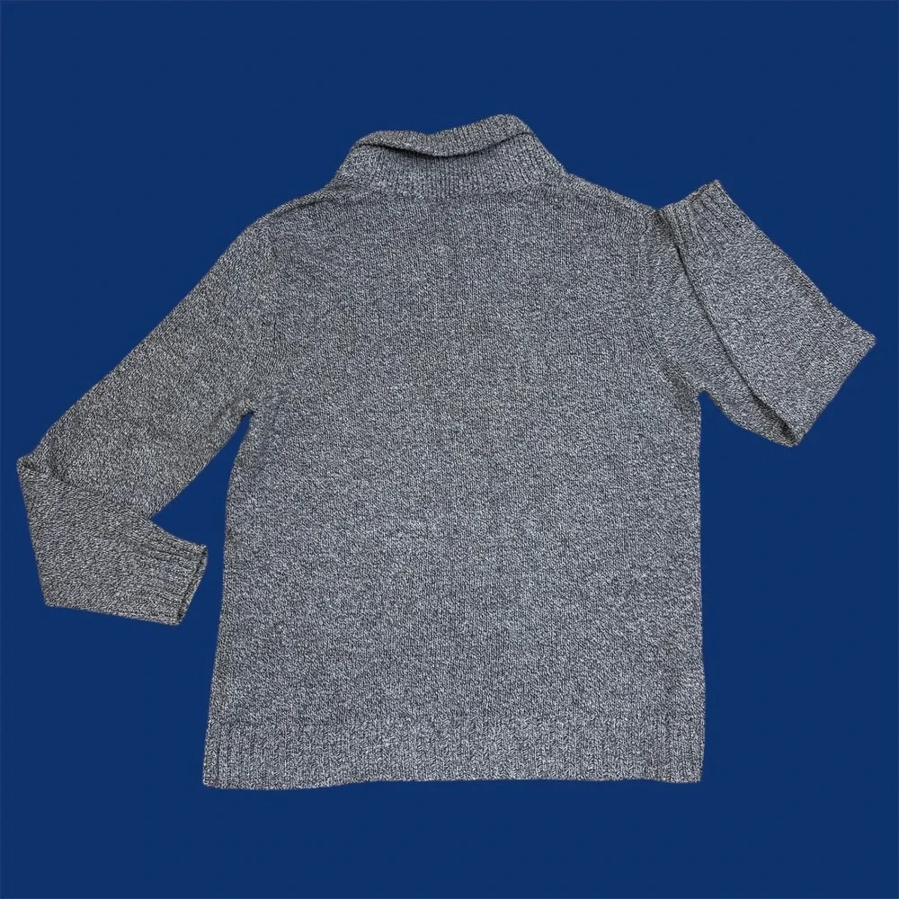 Banana Republic Mens Shawl‎ Collar Sweater Heathered Gray XL
